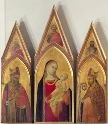 Madonna mit Kind und den Heiligen Nikolaus und Proculus, 1332